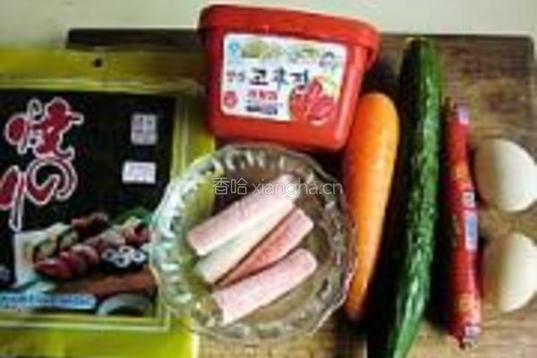 韩式紫菜包饭的做法图解2