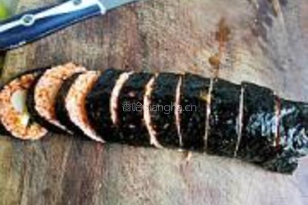 韩式紫菜包饭的做法图解13