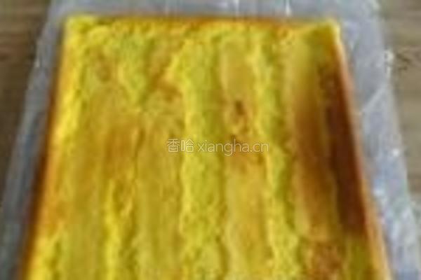 千页纹黄桃蛋糕卷的做法图解9