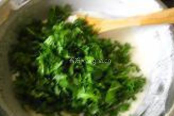 荠菜煎饼的做法图解7