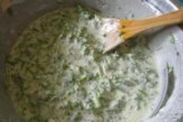 荠菜煎饼的做法图解8