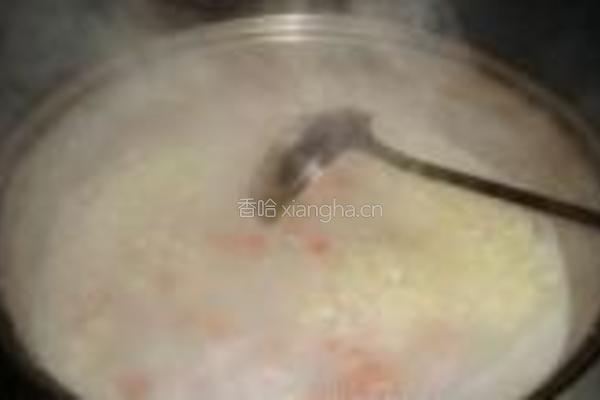 西芹火腿粥的做法图解8