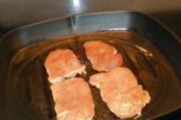 香煎鸡脯肉的做法图解3
