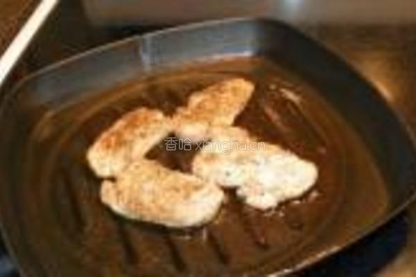 香煎鸡脯肉的做法图解5