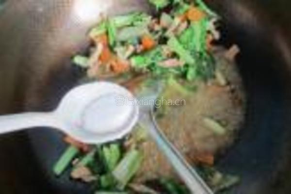 青菜肉丝炒面的做法图解9