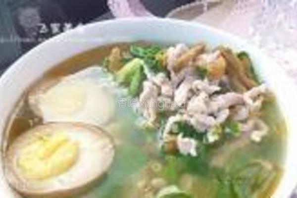 青菜肉丝小煮面的做法图解8