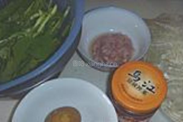 青菜肉丝小煮面的做法图解1