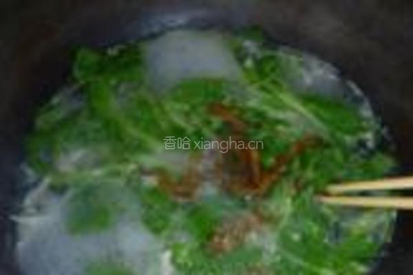 青菜肉丝小煮面的做法图解7