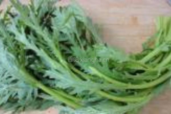 茼蒿饼的做法图解1