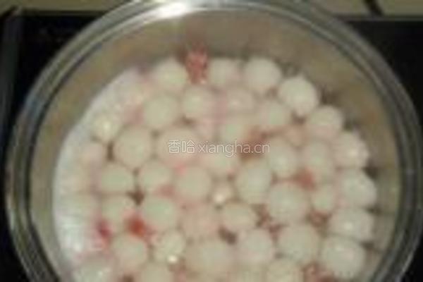 玫瑰酒酿元子汤的做法图解10