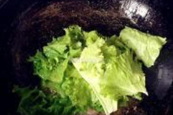 牛肉生菜炒米粉的做法图解4
