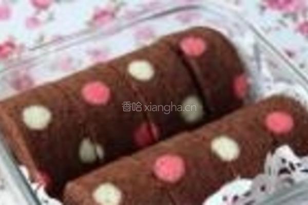 彩色波点蛋糕卷的做法图解21