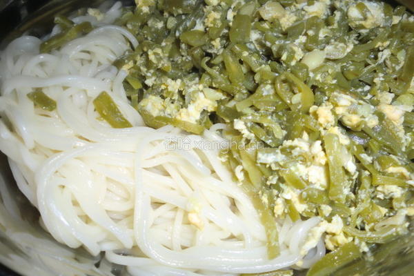 豆角鸡蛋打卤面