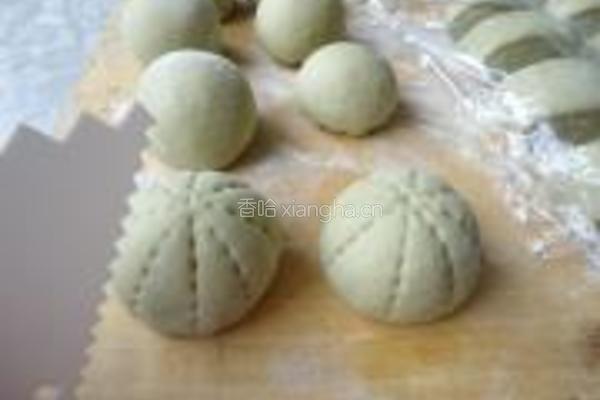 抹茶豆沙包的做法图解13