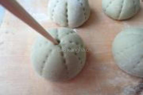 抹茶豆沙包的做法图解14