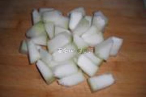 荷香冬瓜煲鸭粥的做法图解4