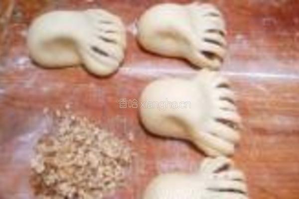 佛手豆沙面包的做法图解10
