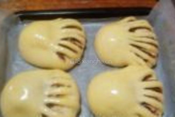 佛手豆沙面包的做法图解12