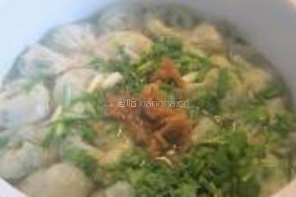 荠菜鸡蛋云吞的做法图解14
