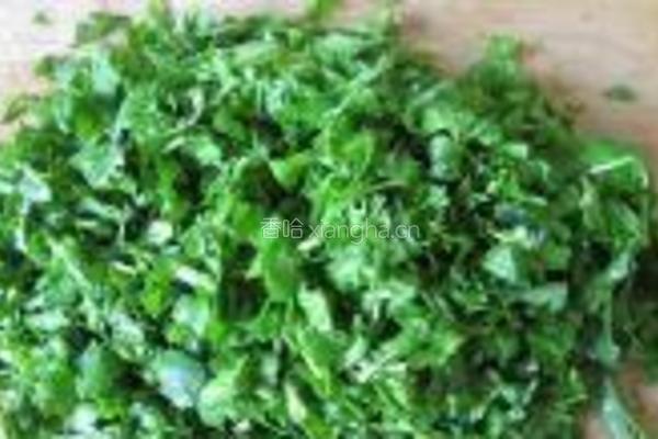 荠菜鸡蛋云吞的做法图解4