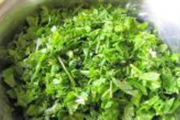 荠菜鸡蛋云吞的做法图解5