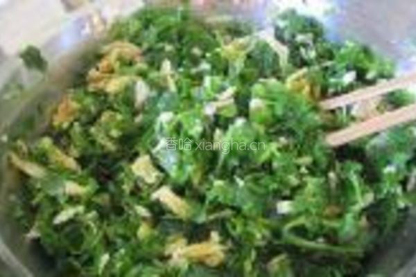 荠菜鸡蛋云吞的做法图解9