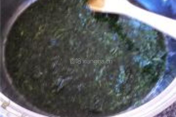 清甜艾饼的做法图解2