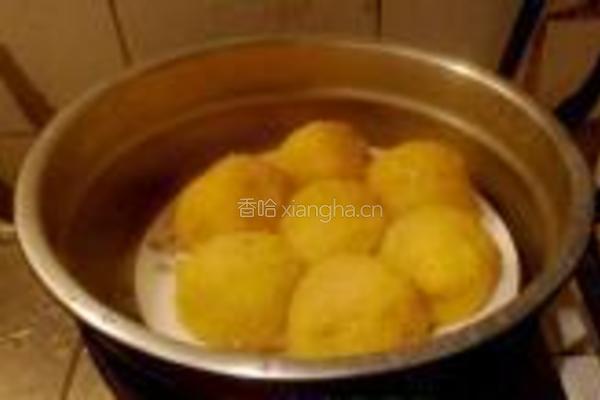 红薯豆沙糯米球的做法图解11