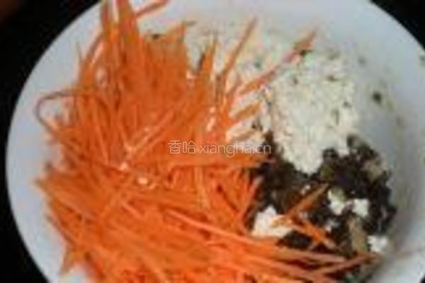 胡萝卜豆腐饺子的做法图解6