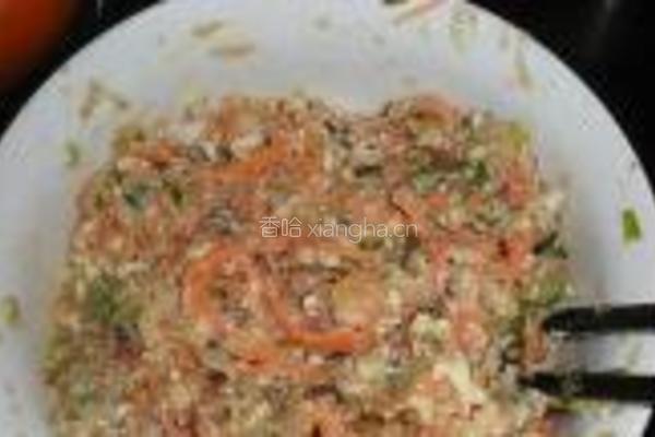 胡萝卜豆腐饺子的做法图解7