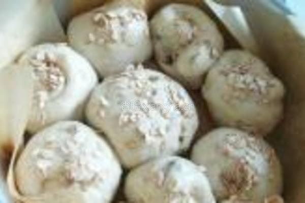 豆浆麦片面包的做法图解12