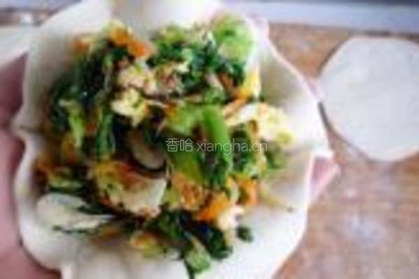 香菇小白菜素盒子的做法图解9