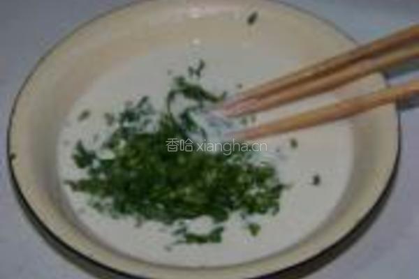 香菜鸡蛋淋饼的做法图解5