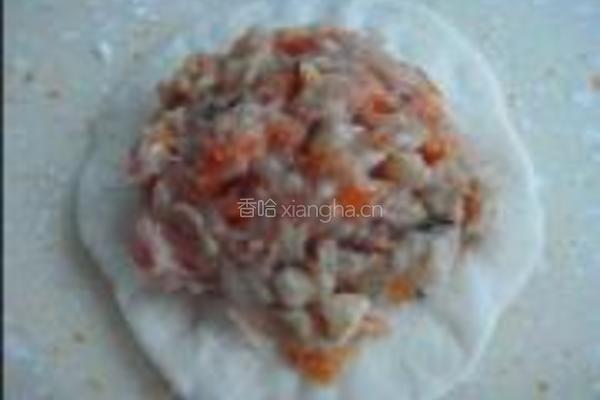 红萝卜冬菇肉馅饼的做法图解4