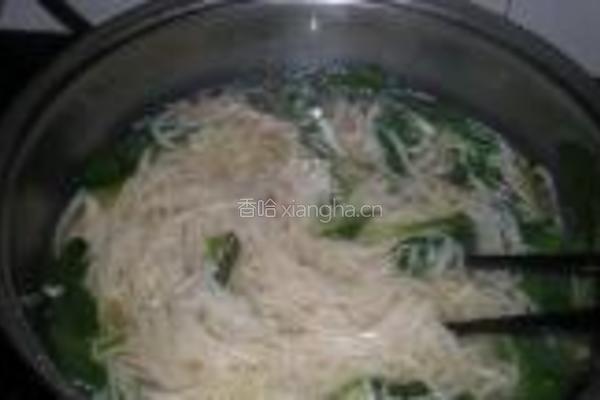 菠菜牛肚面的做法图解12