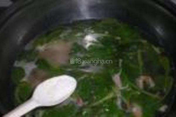 菠菜牛肚面的做法图解8