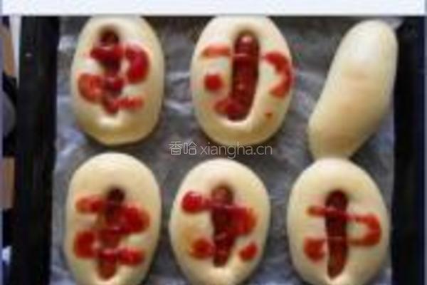 番茄酱热狗小面包的做法图解7