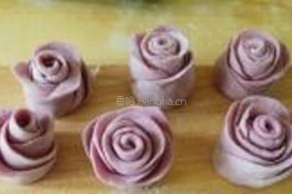 紫薯玫瑰馒头的做法图解12