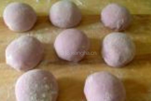 紫薯玫瑰馒头的做法图解8
