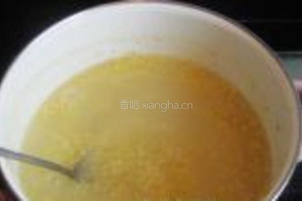 栀子花枸杞小米粥的做法图解5