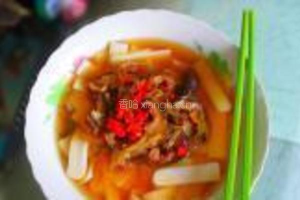 香菇肉丝汤年糕的做法图解12