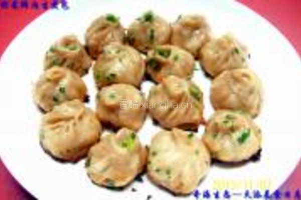 榨菜鲜肉生煎包的做法图解26
