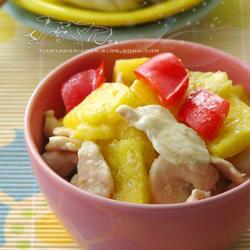 菠萝鸡片的做法[图]