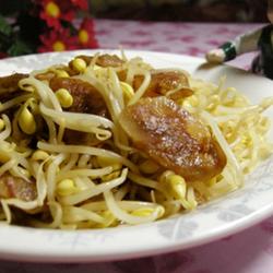 豆芽炒香肠的做法[图]