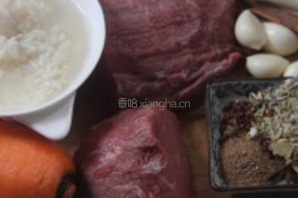 牛肉胡萝卜的做法图解1
