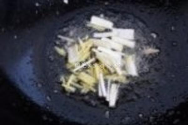 蚕豆炒肉片的做法图解4