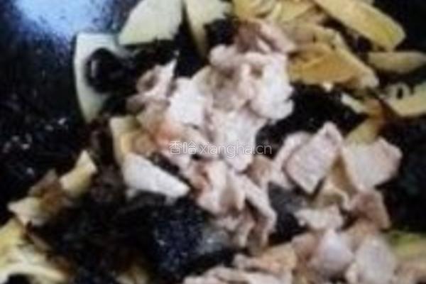 木耳冬笋肉片的做法图解6