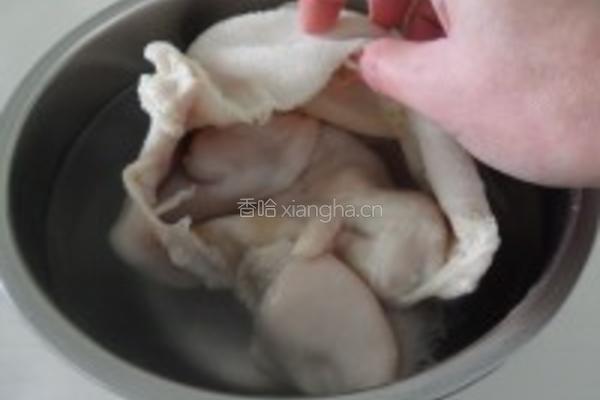 私房秘制红油羊肚丝的做法图解4