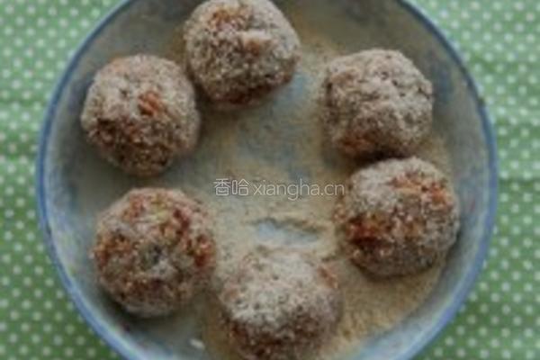 卤蛋肉圆蒸的做法图解7