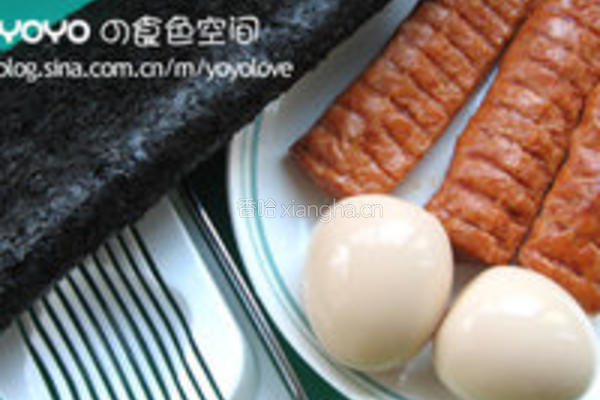 海苔肉卷蛋的做法图解1